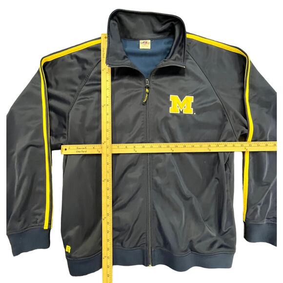 90s University of Michigan Russell Athletic Full Zip Warm Up Jacket Sz XXL - Picture 3 of 11